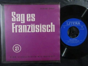 SAG ES FRANZÖSISCH Eckart Graf / SP + Booklet DDR 1969 LITERA 570069 1. Auflage - Bild 1 von 2