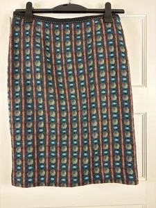 Falda Etcetera Mujer Talla 8 Lana Forrada Carrera Corpcore Lunares Clásico Lápiz Usado en Excelente Condición - Imagen 1 de 5