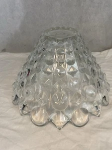 Elegante mesa tazón vintage Studio Nova corte diamante y círculo cristal 12" - Imagen 1 de 10