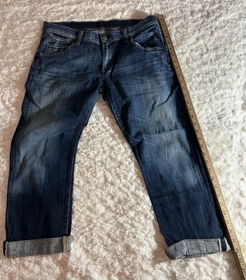 Pantalones de mezclilla recortados Citizens Of Humanity desgastados lavado claro con puños para mujer talla 29 Foto 1 de 4