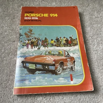 Manual de tienda vintage original Clymer Porsche 914 1970-1976 A184  Foto 1 de 4