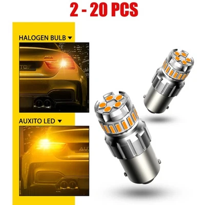 1156 3497 7506 Turn 23-LED 2-20PCS Front Bulbs Signal Blinker 3000K Amber Yellow - Image 1 of 4