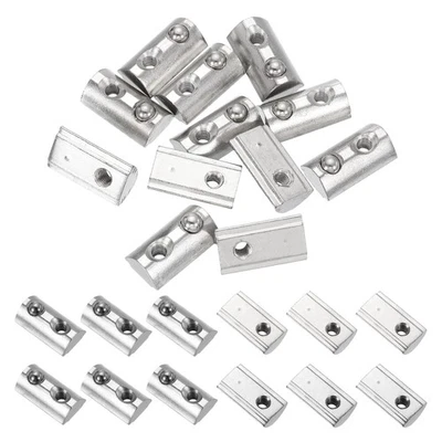 12 Stück M4 Halbrund Rolle in Feder T Muttern 3030 Serie T Nut Federmuttern Silber - Bild 1 von 4