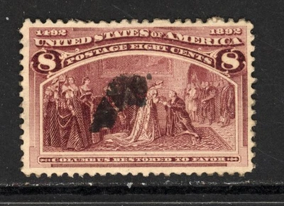 SCOTT 236 1893 8 CENT COLUMBIAN EXPOSITION ISSUE USED F-VF! - Image 1 of 2