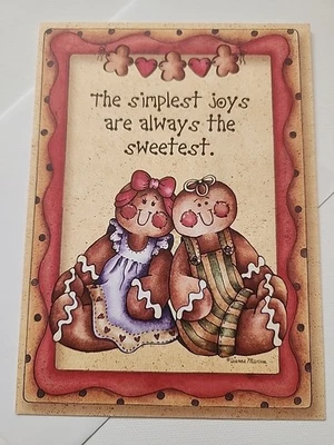 Current Gingerbread Man Women People Dianna Marcum Happy Birthday Greeting Card  - Image 1 of 4