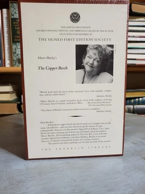 The Copper Beech by Maeve Binchy, Signed First Edition Franklin Library SEALED Foto 1 de 2