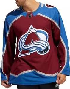 Adidas Colorado Avalanche PrimeGreen maglia bianca autentica casa 56 nuova con etichetta cucita - Foto 1 di 6