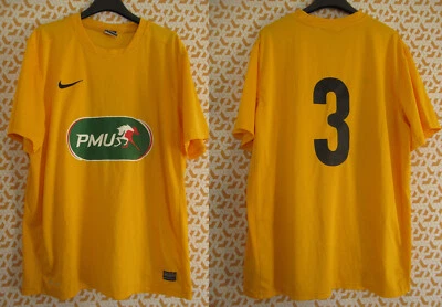Maillot Nike Coupe de France Jaune Porté Match Worn #3 PMU vintage Jersey - XL - Photo 1/4