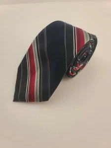 Don Loper multi color business style striped navy red white gray 4th of July - Picture 1 of 6