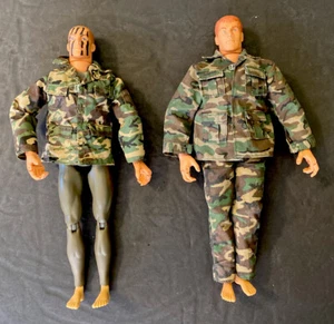 Hasbro GI Joe Army Fort Benning And Camo Face 11” Figures Lot of 2 1996. - Picture 1 of 11