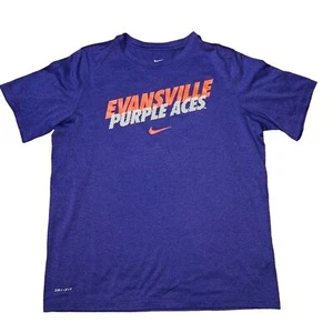 Nike Dri Fit Evansville Purple Aces Short Sleeve Shirt Athletic Size XL Youth - Picture 1 of 6