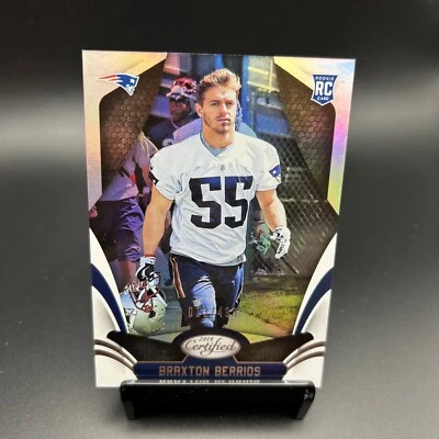 2018 Panini Certified #180 Braxton Berrios RC /499 New England Patriots - Image 1 of 2