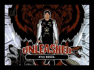 5-05-25 PWE . 2024 donruss nascar #6 kyle busch UNLEASHED . HOLO /199 - Image 1 of 2