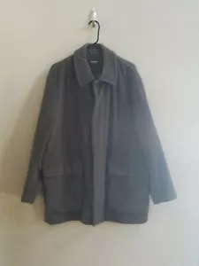 Mens HUGO BOSS Brown Wool Blend Jacket Coat Sz 38R - Picture 1 of 7