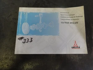 Catálogo de piezas de repuesto de motor Deutz TD TCD 2012-2V manual - Imagen 1 de 7