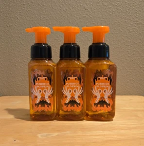 Bath & Body Works HALLOWEEN Purrfect Pumpkin Foaming Hand Soap - 3pc - Picture 1 of 1