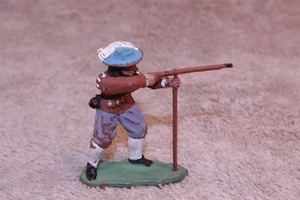 BRITAINS HERALD INGLÉS MOSQUETERO GUERRA CIVIL, REPINTADO, ARMA HA SIDO PEGADA 1/32 - Imagen 1 de 3