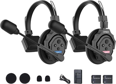 2.4GHz Wireless Headset with Microphone Intercom System Random Master Device - Image 1 of 4