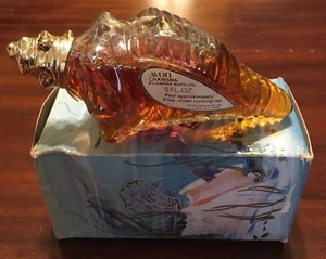 Vintage AVON SHELL / CHARISMA FOAMING BATH OIL / 7” long With Box - Picture 1 of 20