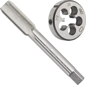 Aceteel 1/2"-28 UNEF HSS Tap and Die Set, 1/2 X 28 UNEF Machine Thread Tap and r - Picture 1 of 3
