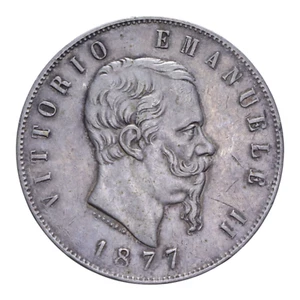 5 LIRE 1877 ROMA VITT. EMANUELE II - Picture 1 of 2