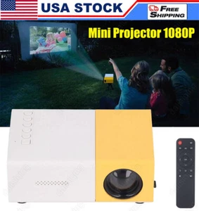 Portable Mini Projector 1080P LED Home Office Theater Cinema For Android iPhone - Picture 1 of 15