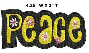Woodstock Patch Iron on Peace Love Music Fest Dove Hippie Boho Retro Psychedelic - Picture 1 of 12