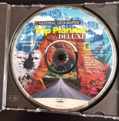 Vintage National Geographic Trip Planner Deluxe CD Rom. Works on Windows 11 ! - Image 1 of 4