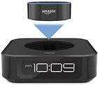 ihome amazon - iHome Bedside Stereo Alarm Clock Speaker System for Amazon Echo Dot, Black iAVS1