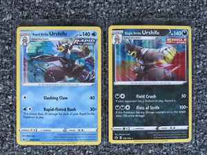 Pokemon: Single & Rapid Strike Urshifu SWSH06: Chilling Reign (Holo) Set - Picture 1 of 2