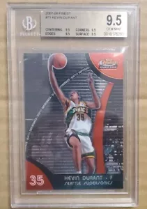 2007 08 Topps Finest Kevin Durant Rookie Seattle Supersonics BGS 9.5 Superstar - Picture 1 of 3