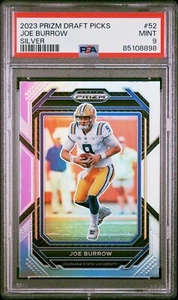 2023 Joe Burrow Prizm Draft Picks Silver #52 PSA 9 - Picture 1 of 3