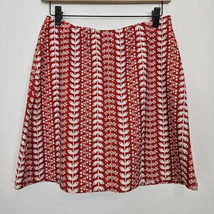 Patagonia Orange Boho Bohemian Graphic Print Skirt Size Medium Gorpcore - Picture 1 of 8