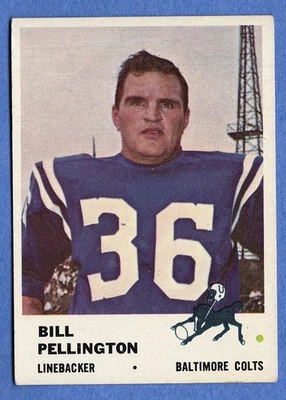1961 Fleer #36 Bill Pellington EX+ - Image 1 of 2