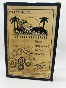 Menu From Your Favorite Restaurant WOODYS WATERFRONT OUTDOOR Woody's St Pete Bea - Picture 1 of 7