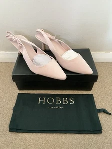 Zapatos Hobbs Julia Slingback para mujer - Talla UK 7 gamuza rosa claro - Imagen 1 de 17