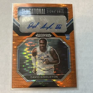 2023 Prizm Draft Picks - David Singleton Orange Pulsar Auto #/49 SS-DVS Rookie - Picture 1 of 3