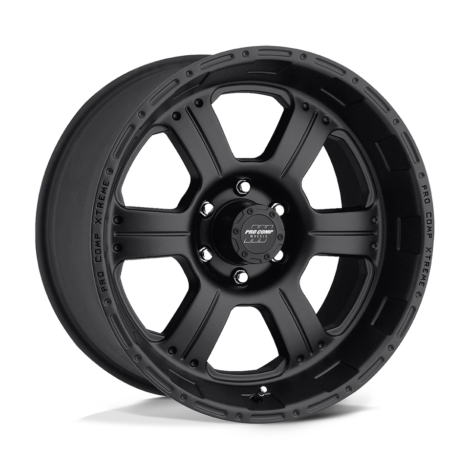 (SET 4) Pro Comp PA89 Kore 17x8 6x114.3 -12mm Flat Black Wheels - Image 1 of 1