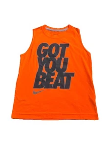 Nike Got You Beat Orange Little Boys Size 7 Sleeveless Tank Top  - Picture 1 of 5