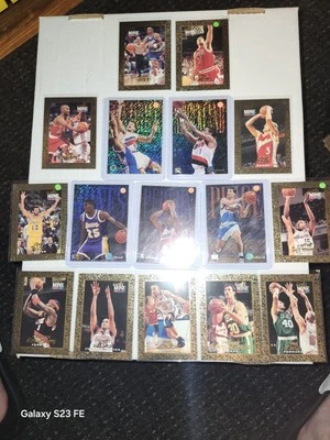 1994-95 Skybox Emotion X-Cited Insert +  Hoops Gold Mine Lot Of 16 NBA Cards!  - Image 1 of 4
