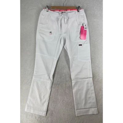 Pantalones Médicos Koi Lite Para Mujer Pequeños Blancos Paz 6 Bolsillos Elastizados NUEVOS $45 Foto 1 de 4