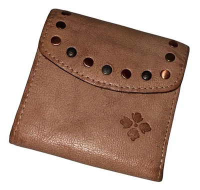 CARTERA DE CUERO PATRICIA NASH REITI TACHONADA TOSTADA ~ PRECIOSA Foto 1 de 3