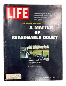 Life Magazine JFK Assassination Zapruder Film Analysis. November 25 1966 edition - Picture 1 of 2