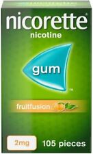 Nicorette 2mg Nicotine Gum - Fruitfusion, Pack of 105