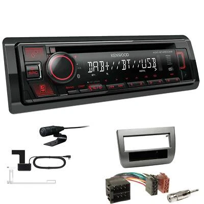 Kenwood KDC-BT450DAB Autoradio DAB BT Set für Lancia Ypsilon 2003-2011 anthrazit - Bild 1 von 4