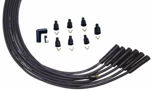 MOROSO Ultra Universal 6 Cyl Spark plug wire kit Unsleeved Non-HEI 51003 Black - Picture 1 of 1