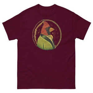 Cardinal In A Smoking Chaqueta Hombre Camiseta Clásica Pájaro Ceja Baja Surrealismo - Imagen 1 de 15