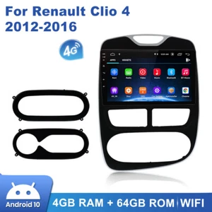 For Renault Clio 4 2012-2016 Double Din Car Stereo Radio GPS SAT NAV BT 4G DAB+ - Picture 1 of 12