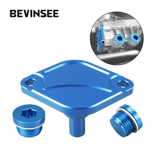 Oil Thermostat Cover Housing Cap Plugs For BMW E90 E91 E92 E93 F30 E82 335i 135i - Picture 1 of 7