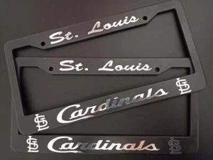 - JUEGO de 2 - Marcos de placas de plástico de los Cardenales de San Luis - Imagen 1 de 1